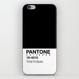 Pantone Universe Total Eclipse Print iPhone Skin