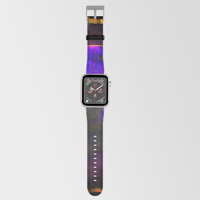 Purple Planet in Frame Apple Watch Band