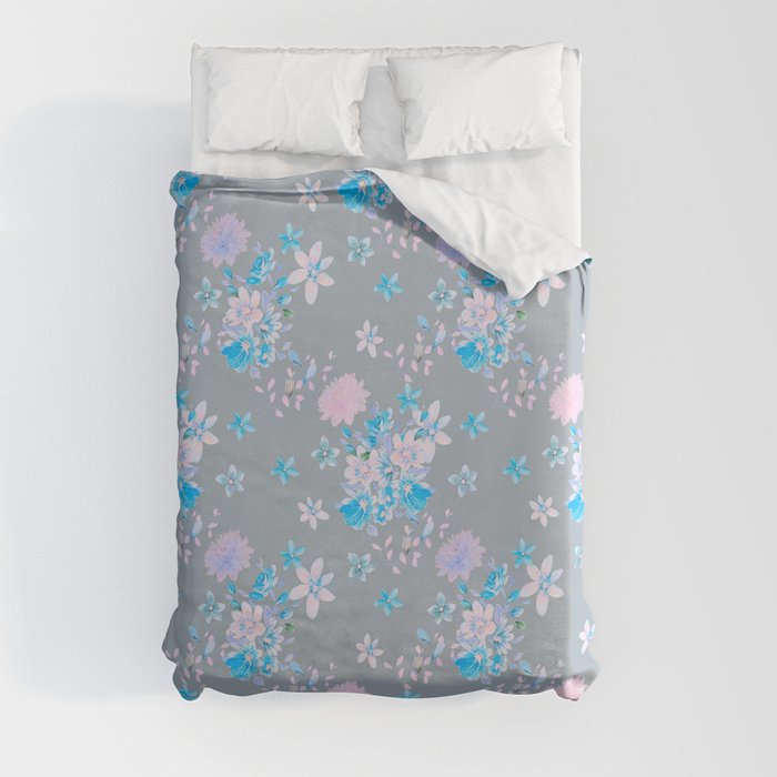 Flowers as from the old days - series 1 H Duvet Cover