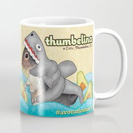 Little Thumbelina Girl: avocado shark Coffee Mug