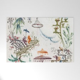 Enchanted Forest Chinoiserie Welcome Mat