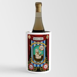 Bearded Baby - Carnival Sideshow Poster - Circus Wine Chiller