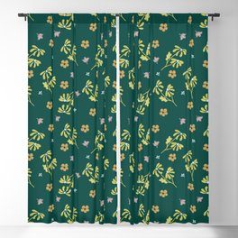 Yellow Green Meadow Blackout Curtain