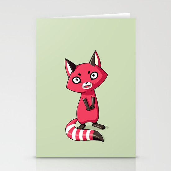 Shy Raccoon Stationery Cards