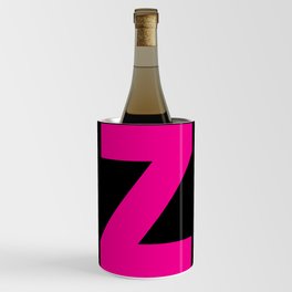 letter Z (Magenta & Black) Wine Chiller