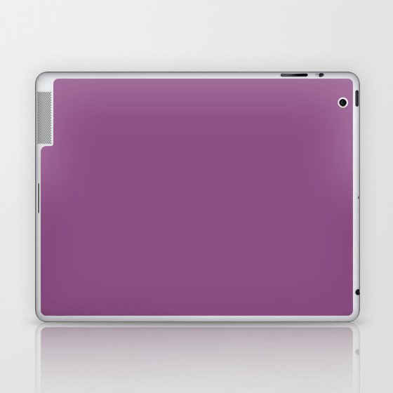 Razzmic Berry Purple Solid Color Popular Hues Patternless Shades of Purple Collection - Hex #8D4E85 Laptop & iPad Skin