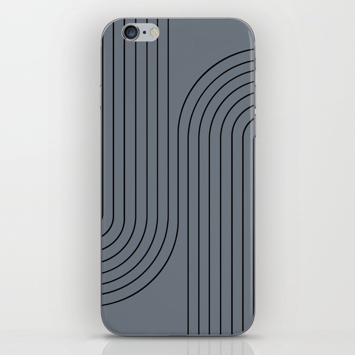 Minimal Line Curvature LVII Stone Mid Century Modern Arch Abstract iPhone Skin