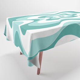 Abstract pattern - turkiz.  Tablecloth