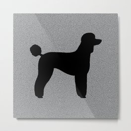 Black Standard Poodle Silhouette(s) Metal Print | Dogbreed, Graphicdesign, Poodlelover, Pets, Silhouette, Blackpoodle, Animal, Dog, Canine, Silouette 