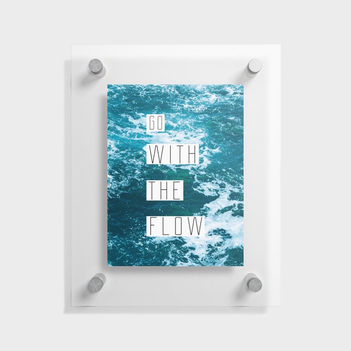 Ocean Waves | Go With the Flow  Floating Acrylic Print