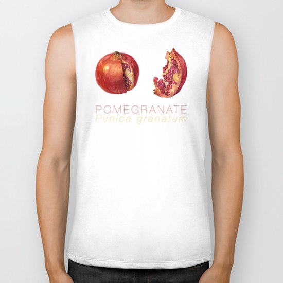 Pomegranate, Punica granatum Biker Tank