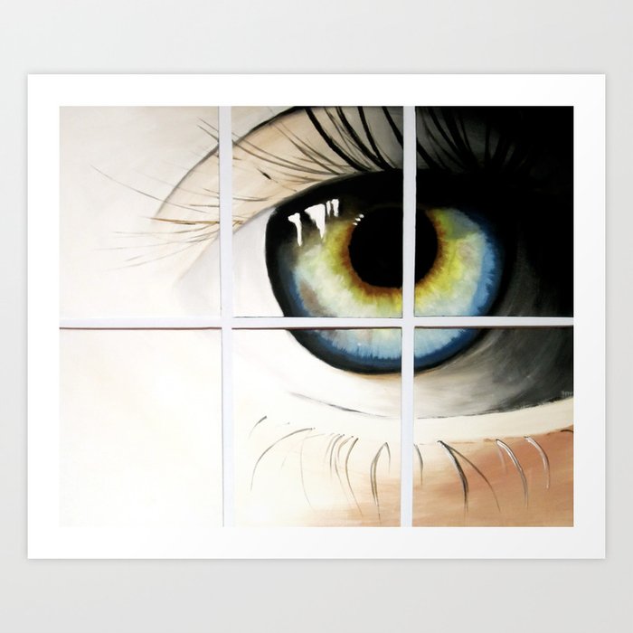 Original Acrylic Painting The Eye Of The Beholder Art Print By