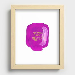 Magenta 90s Pocket Compact Toy for Girls Recessed Framed Print