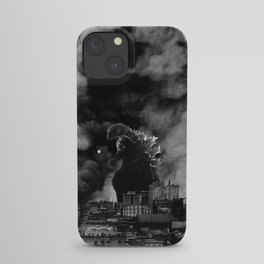 Old Time Godzilla San Francisco Fire iPhone Case