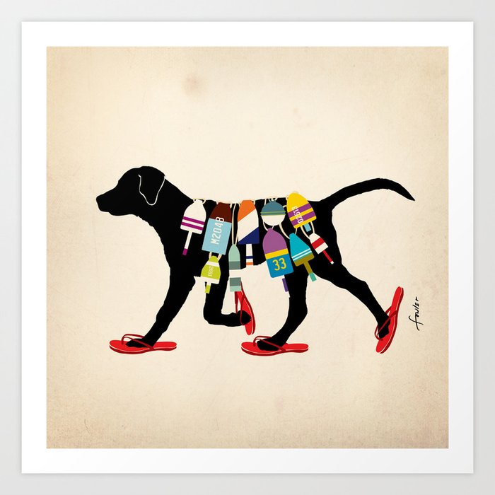 Dog print sandals sale