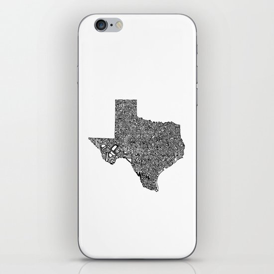 Typographic Texas iPhone & iPod Skin