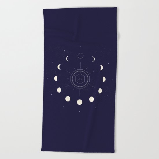 Moon Phases Beach Towel