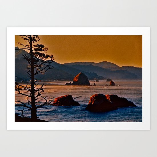 Along the Oregon Coast Art Print