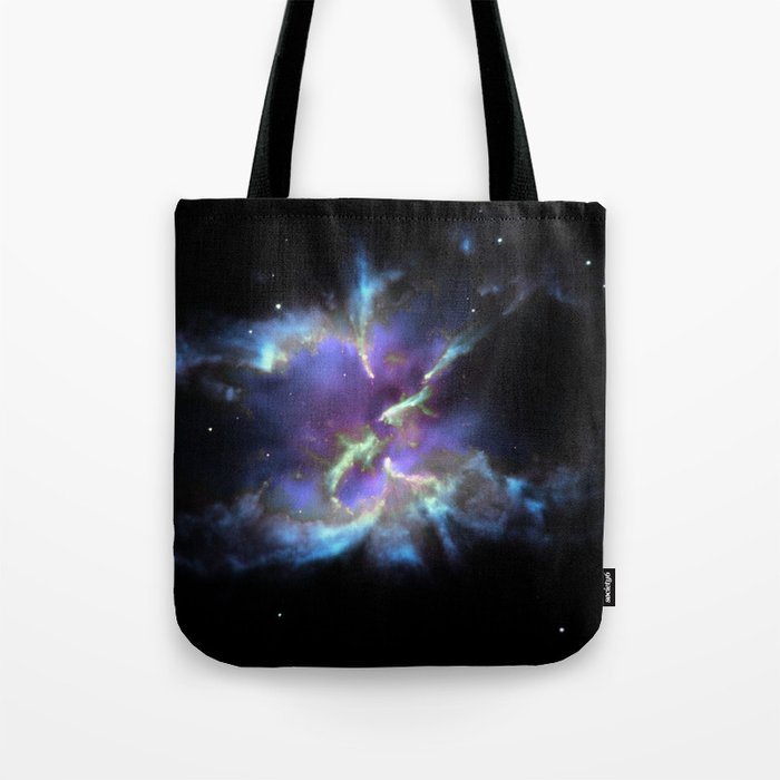 Periwinkle Purple Blue Planetary Nebula Tote Bag