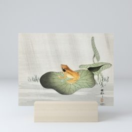 Ohara Koson, Frog On Lotus Leaf - Vintage Japanese Woodblock Print Art Mini Art Print