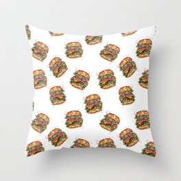 Hamburger Throw Pillow