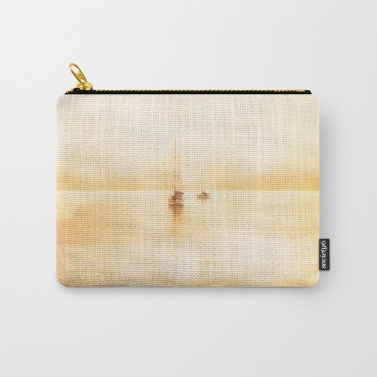 Bahama Sunset lonely sail boats Carry-All Pouch