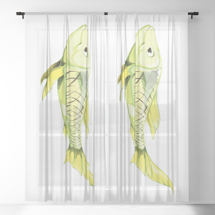 Fish Sheer Curtain