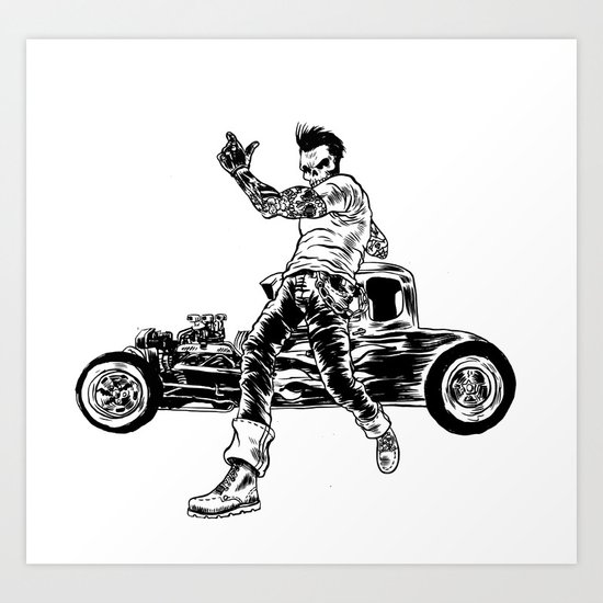 Dead Racer Art Print