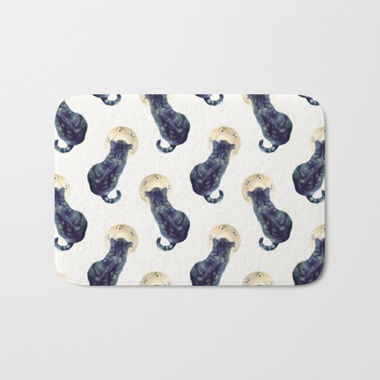 Kitten and Saucer (Pattern) Bath Mat