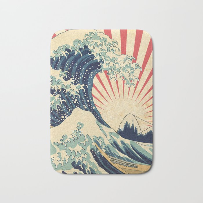 The Great Wave in Rio Bath Mat