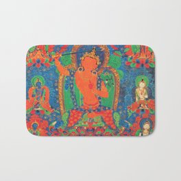Manjushri Bodhisattva & Buddhist Deity Arapachana Bath Mat | Contemplation, Dmt, Shakyamuni, Mandala, Buddhism, Nepal, Vajrapani, Yoga, Enlightenment, Spirituality 
