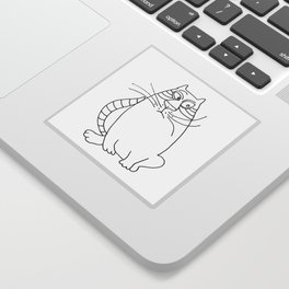 Pensive Cat Sticker