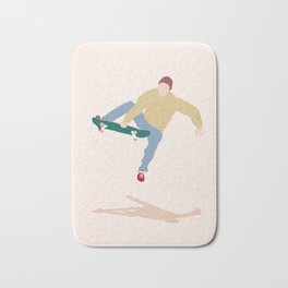 Boneless Bath Mat | Skateboard, Collage, Pastel, Digital, Skate, Paper 