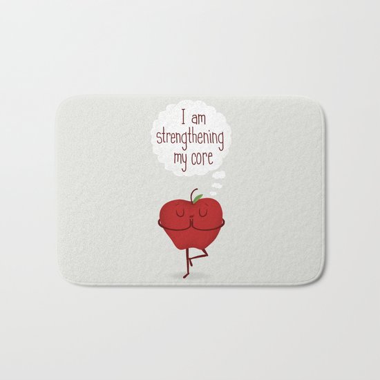 Apple Core Workout Bath Mat