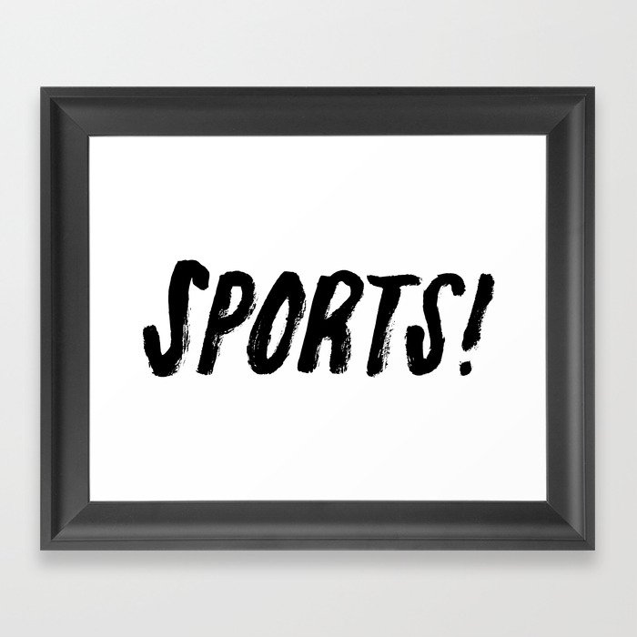 Sports! Framed Art Print