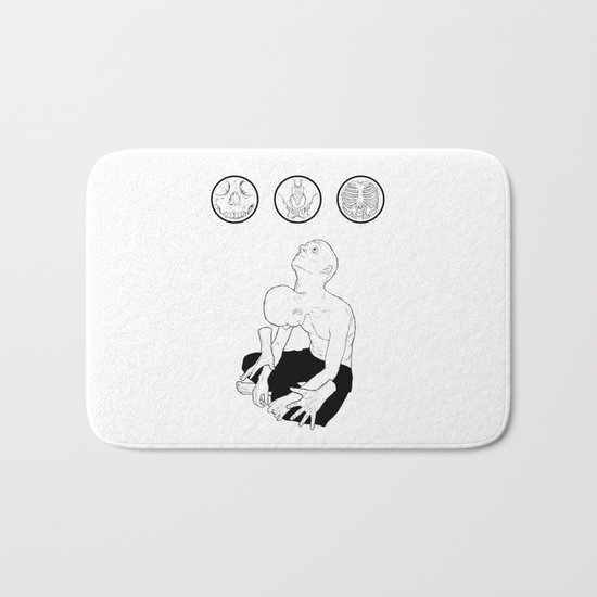 wishing-well/prison-cell Bath Mat