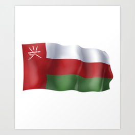 Oman flag Art Print