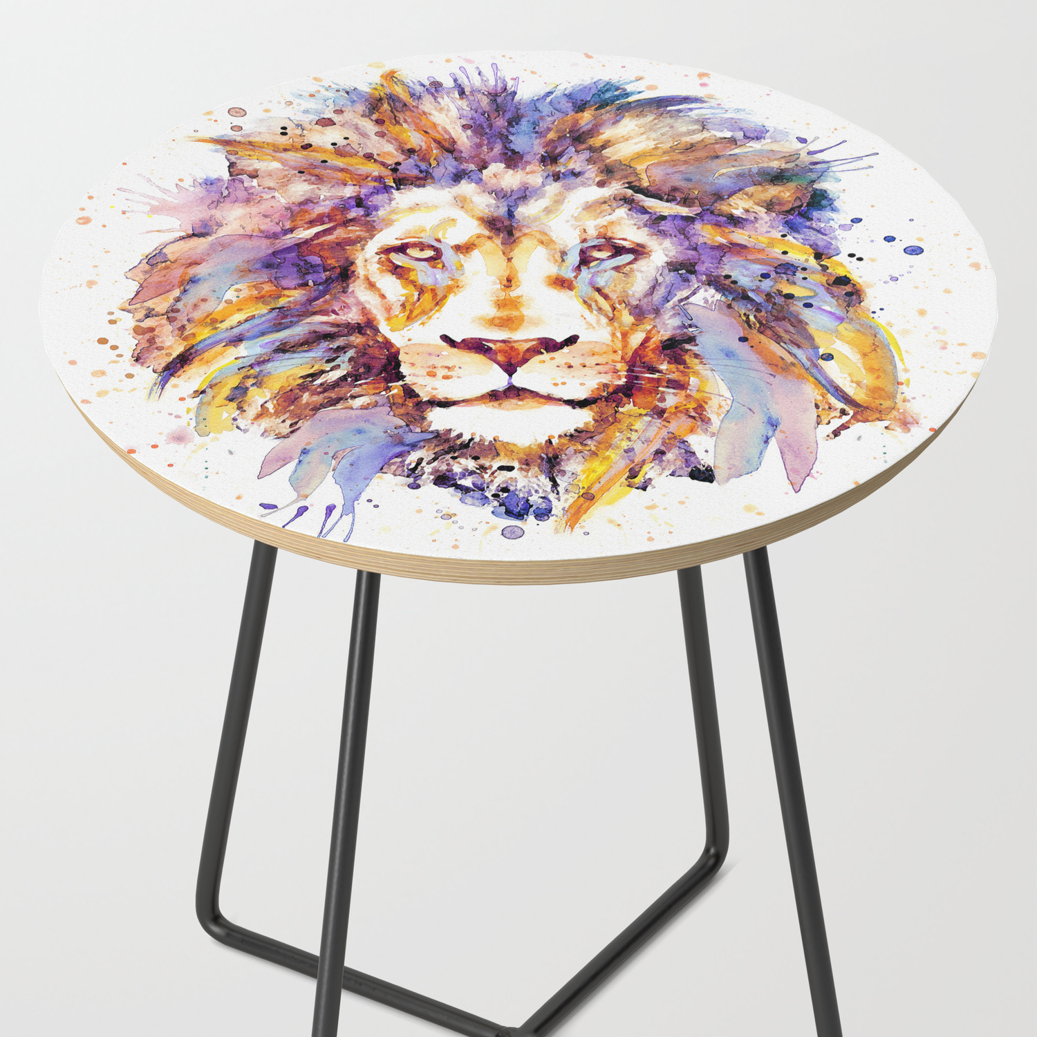 Lion Head Side Table By Marianvoicu