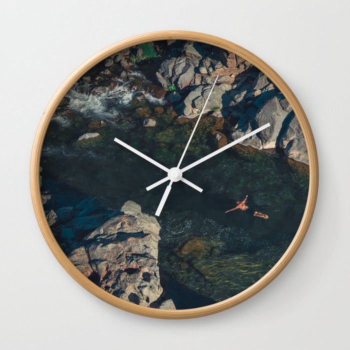 A swim in the river Wall Clock