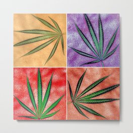 Cannabis Ode to Andy Metal Print