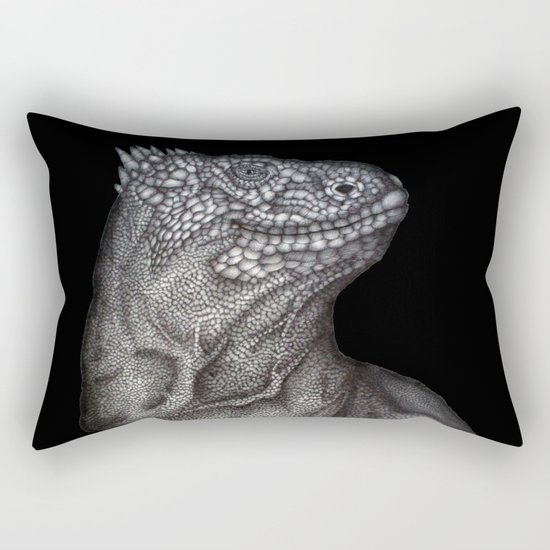Gary in Black Rectangular Pillow