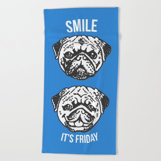 Smile It's Friday! Beach Towel