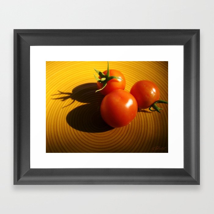 Abstract Tomato Framed Art Print