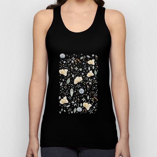 Flower Garden Watercolor Unisex Tank Top