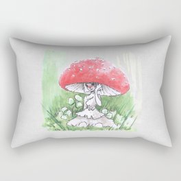 Empire of Mushrooms: Amanita Muscaria Rectangular Pillow