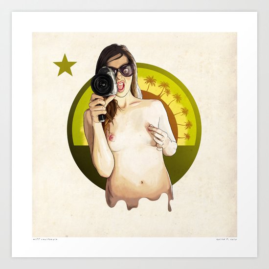 Miss California Art Print
