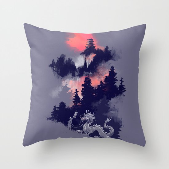 Samurai's life Throw Pillow