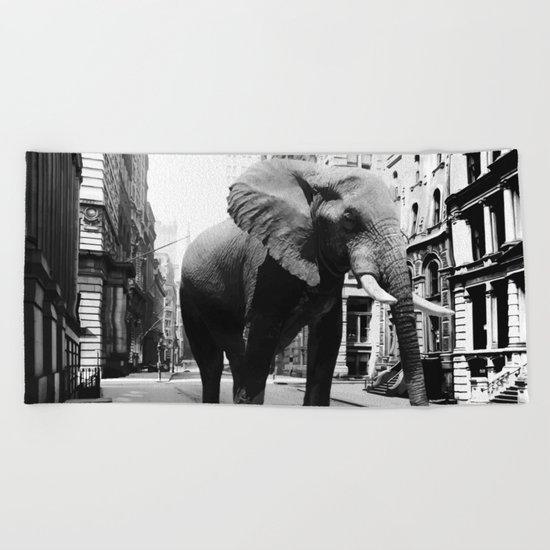 Street walker II Beach Towel