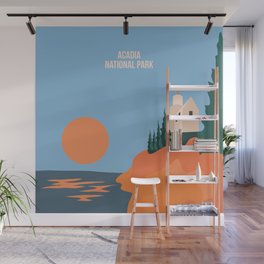 Sea Breeze Sunset In Acadia National Park Wall Mural