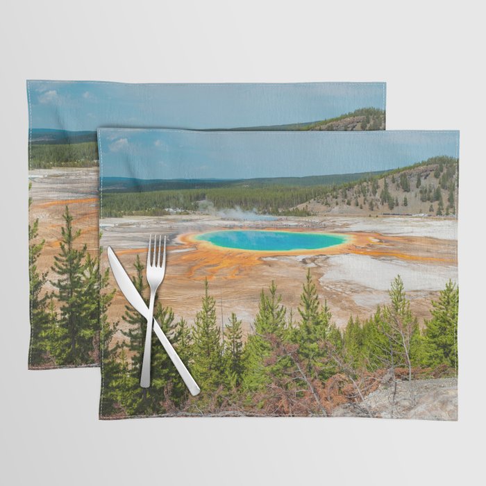 Grand Prismatic Spring Yellowstone National Park Print Placemat
